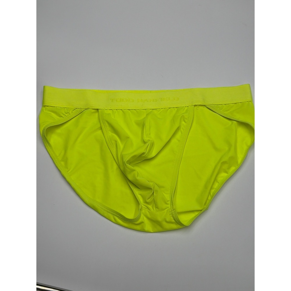 Todd Sanfield Neon Yellow Briefs Underwear Men Size Small‎
